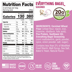 Lenny & Larrys Fitzels salty savory flavor bag, crunchy and satisfying.