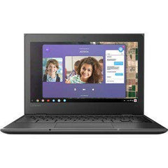 Lenovo 100e Renewed keyboard area with spill-resistant keys for daily use.
