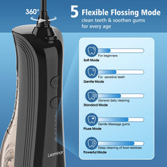 Interchangeable nozzle attachment for Leominor Water Flosser enabling versatile care.