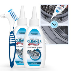 Leopong Home Cleaner Gel on refrigerator seal for deep-clean grime.