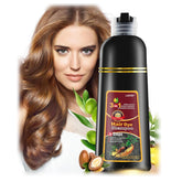 Leorx 3-in-1 hair dye shampoo bottle for at-home color and convenience.