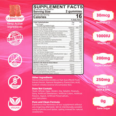 Lerinettia Women’s 40+ brain blend gummies bottle pour supports daily mental clarity and focus.