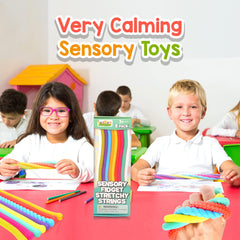 Lesong stretchable strings ideal for travel and on-the-go sensory play