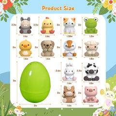 Letapapa animal finger puppets in eggs showing 12 styles.