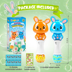 Letapapa Easter bubble wands orange bunny design for kids' play and outdoor fun.