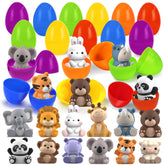 Letapapa Easter eggs with safari animal finger puppets for interactive egg hunts.