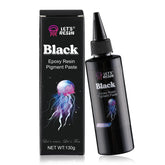 Let's Resin Black Pigment Paste bottle pour for precise color control in resin projects.
