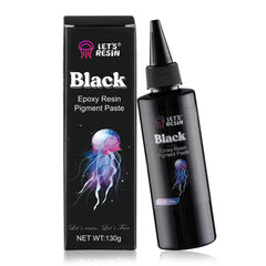 Let's Resin Black Pigment Paste bottle pour for precise color control in resin projects.