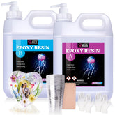Let’s Resin resin kit with 1.5 gallons delivers bubble-free, crystal-clear results.