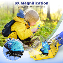 LEUOA kids insect trap showcases safe viewing of legs wings and antennae for curious learners