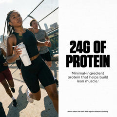 Levels chocolate casein close-up on USA-made label.