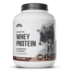 Levels Grass Fed Whey Chocolate Mocha 5lb package front, convenient daily protein.