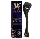 Lexi White Beauty derma roller on face for at‑home microneedling benefits