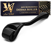 Lexi White Beauty derma roller with titanium 540 needles for safe facial micro-needling.