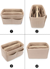 LEXSION purse organizer with detachable middle pocket for versatile space.
