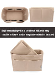 LEXSION organizer interior shows 10 pockets for neat separation of items.