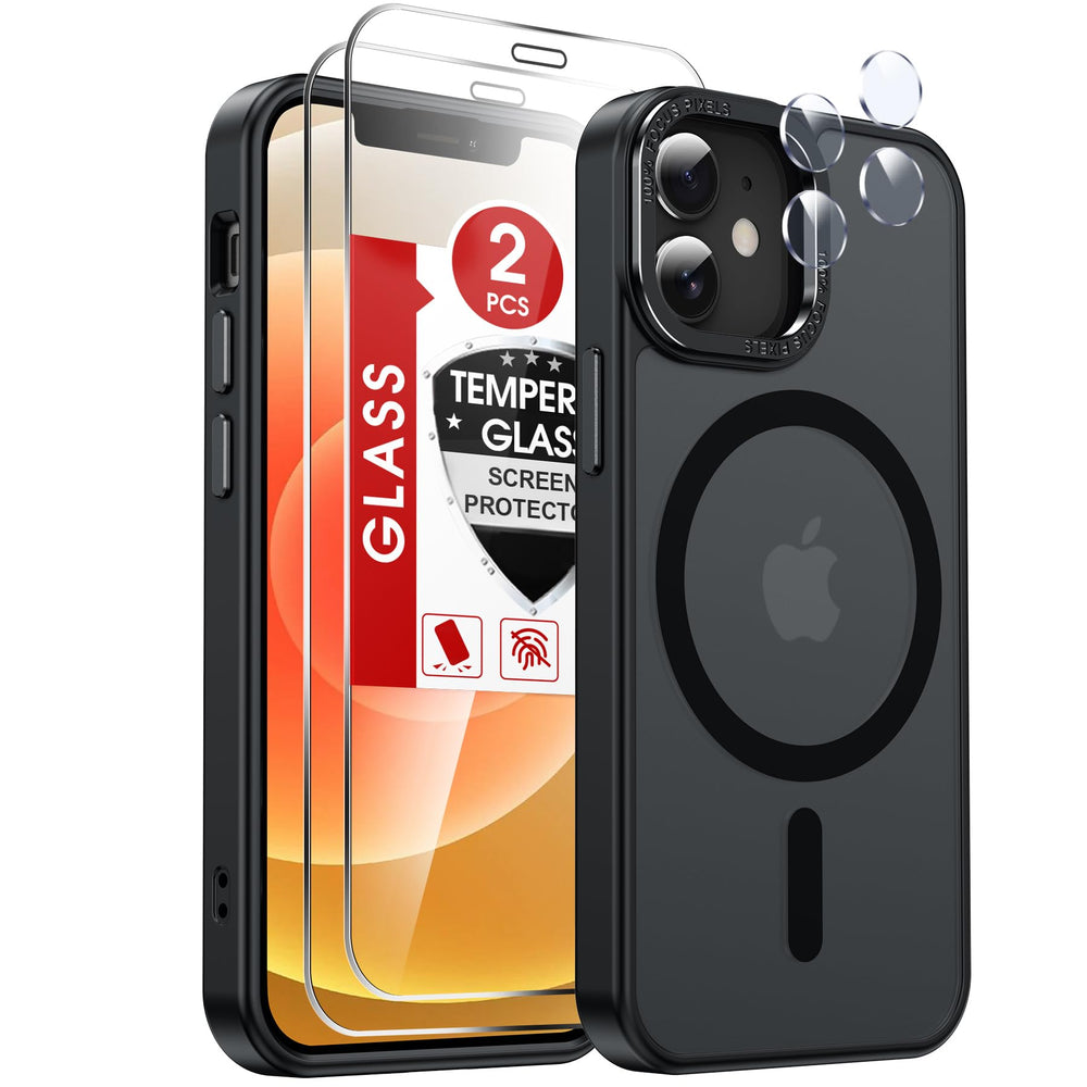 LeYi iPhone 12 Mini case with silky matte back for secure grip.