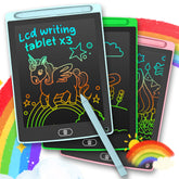LEYAOYAO blue front-view 3-pack drawing tablet for mess-free doodling on the go.