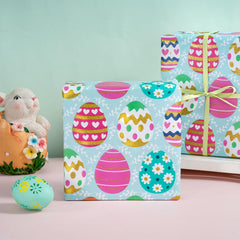 LeZakaa 17in wide wrap covers multiple gifts per sheet.