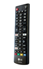 LG Original remote control close-up of buttons for quick access
