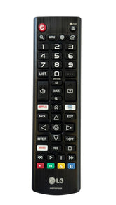 LG Original remote control front view with labeled buttons for easy navigation