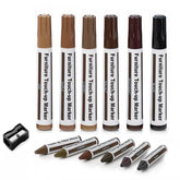 LHAVEN 13-piece furniture scratch repair kit for quick at-home touch-ups.