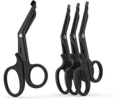 LI JIU trauma shears blade close-up highlighting durable stainless blades for tough tasks.