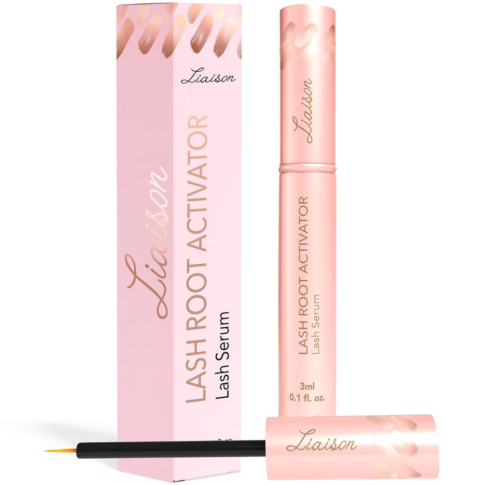 Liaison Lash Growth Serum bottle close-up for daily lash nourishment