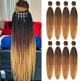 Liang Dian ombre 30-inch braiding hair pack showing color blend for versatile styling