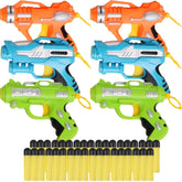 Liberty Imports 6-pack mini foam dart blasters with included darts for fast, safe indoor battles.