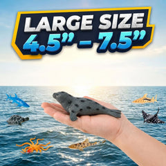 Liberty Imports dolphin figure soft plastic for bright, imaginative underwater play.