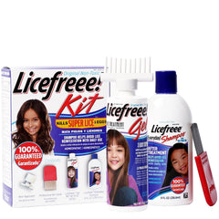 Licefreee head lice treatment gel applied to the scalp for targeted removal