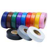 Lichamp 12-pack black electrical tape for durable wire insulation on outdoor projects