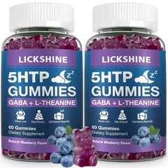 Lickshine 2-pack sleep gummies bottle front for convenient nighttime support.