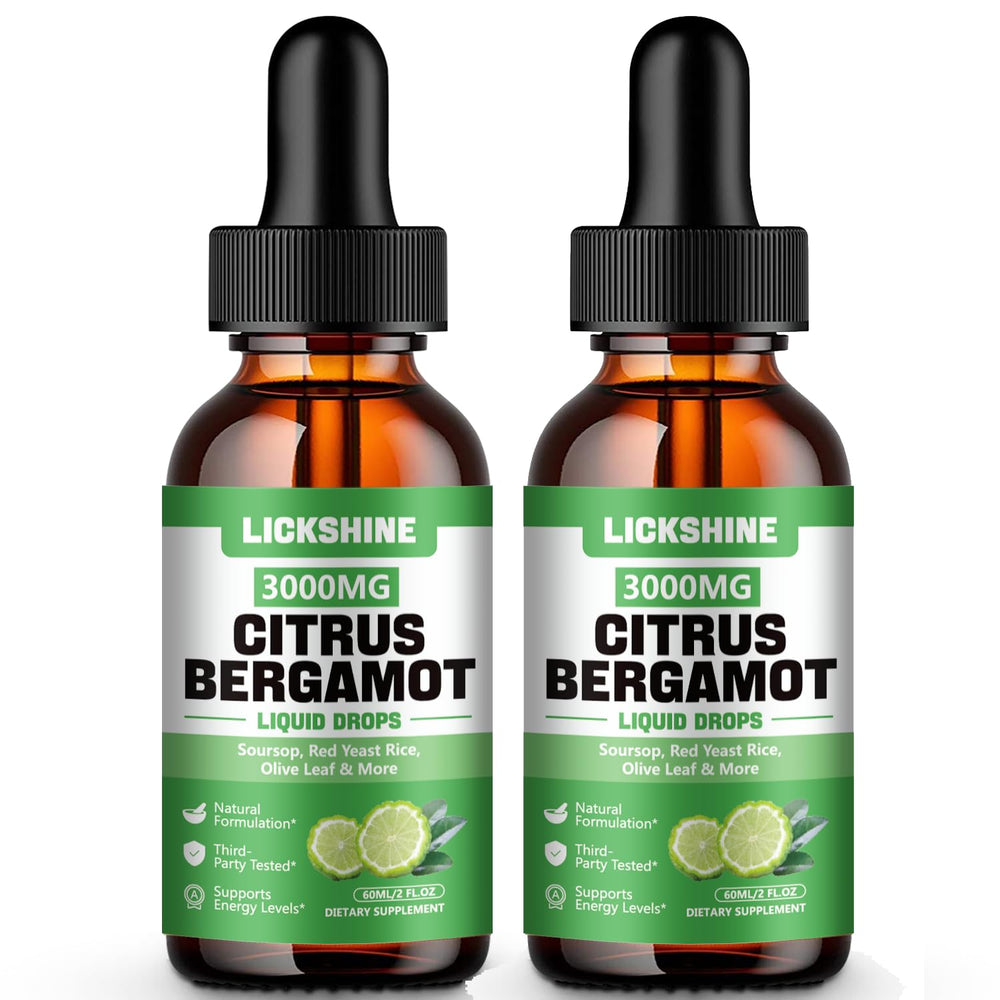 Lickshine citrus bergamot liquid drops bottle for easy daily use.