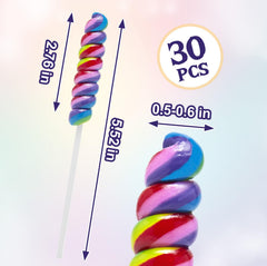 LIDATREE rainbow lollipops 2.5-inch size ready for tasting and display.