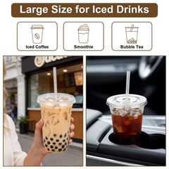 Lideropa crystal-clear PET cups offer durability for busy service