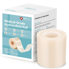 LIFARA hydrocolloid roll for wound care cut to size, gentle removal for sensitive skin.