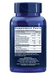 Closeup of Life Extension Bone Restore Elite capsules highlighting K2 and calcium blend