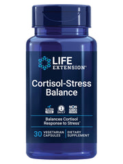Life Extension Cortisol-Stress Balance bottle for daily stress support.