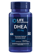Life Extension DHEA 25mg bottle for daily hormone support