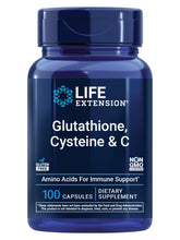 Life Extension Glutathione Cysteine C bottle front highlights gluten-free antioxidant support