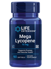 Life Extension Mega Lycopene bottle showing prostate health support in daily routine.