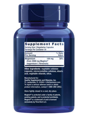 Neuro-Mag capsules arranged to illustrate daily magnesium L-threonate intake