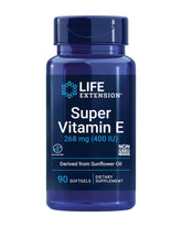 Life Extension Super Vitamin E bottle front for daily wellness.