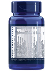 Life Extension Two-Per-Day bottle label showing gluten-free and non-GMO