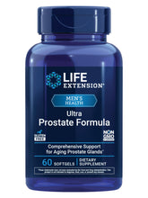 Life Extension Ultra Prostate bottle close-up highlighting daily prostate health support