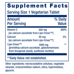 Life Extension Vitamin C 24-Hour Liposomal Hydrogel tablets close-up indicating reliable daily intake.