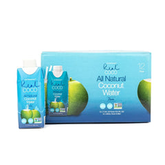 Life Refreshed Real Coco water bottle in a 12-pack, ideal for convenient plant-based hydration.