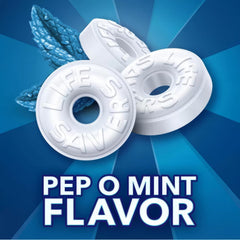 Life Savers Pep O Mint candy closeup showcasing crisp peppermint flavor.